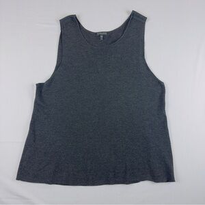 Eileen Fisher Merino Wool Knit Tank Top Size: 2X Dark Gray